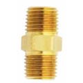 Milton Industries Male Hex Nipple, 3/8" x 3/8" NPT, 2/cd S647